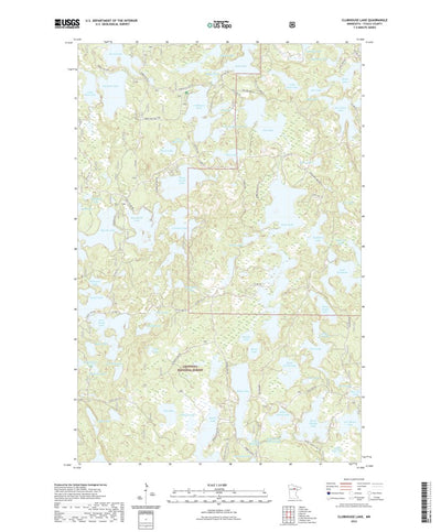 United States Geological Survey Clubhouse Lake, MN (2022, 24000-Scale) digital map