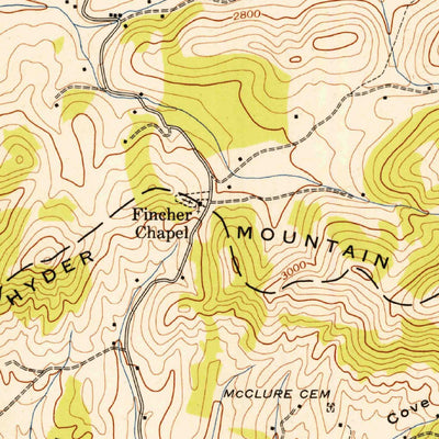 United States Geological Survey Clyde, NC (1942, 24000-Scale) digital map