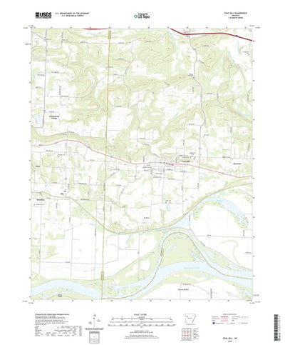 United States Geological Survey Coal Hill, AR (2020, 24000-Scale) digital map