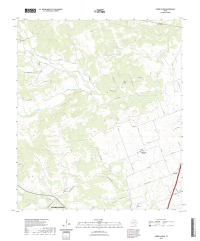 United States Geological Survey Cobbs Cavern, TX (2022, 24000-Scale) digital map