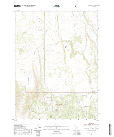 United States Geological Survey Coble Mountain, CA (2021, 24000-Scale) digital map