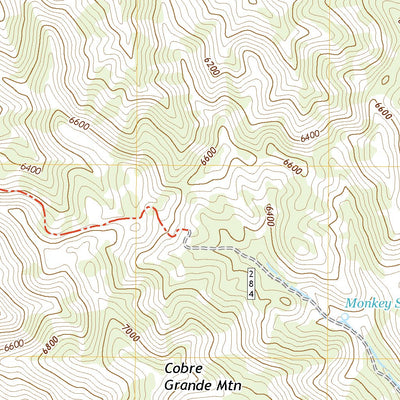 United States Geological Survey Cobre Grande Mountain, AZ (2021, 24000-Scale) digital map