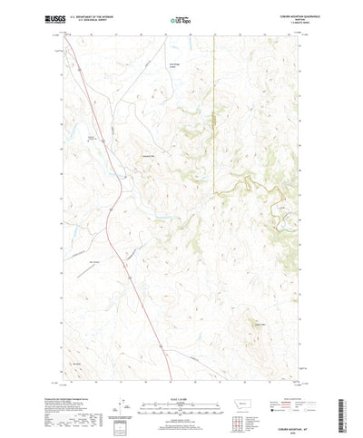 United States Geological Survey Coburn Mountain, MT (2020, 24000-Scale) digital map