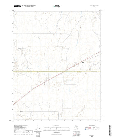 United States Geological Survey Coburn, TX (2022, 24000-Scale) digital map