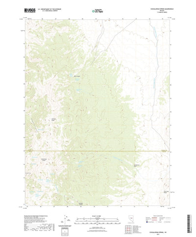 United States Geological Survey Cockalorum Spring, NV (2021, 24000-Scale) digital map