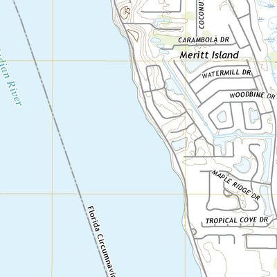 United States Geological Survey Cocoa, FL (2021, 24000-Scale) digital map
