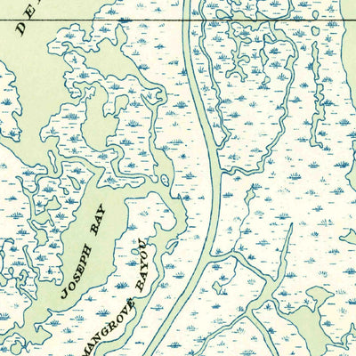 United States Geological Survey Cocodrie, LA (1945, 31680-Scale) digital map