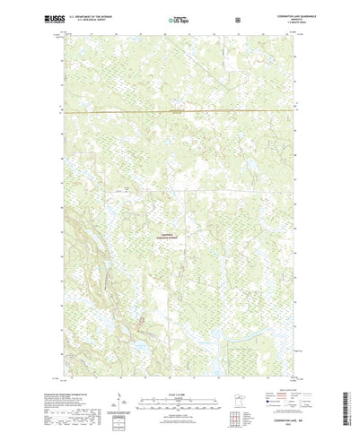 United States Geological Survey Coddington Lake, MN (2022, 24000-Scale) digital map