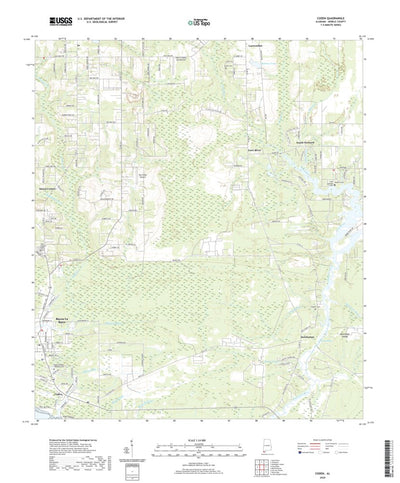 United States Geological Survey Coden, AL (2020, 24000-Scale) digital map