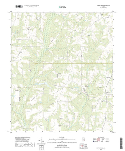 United States Geological Survey Coffee Springs, AL (2020, 24000-Scale) digital map
