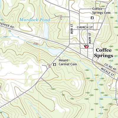 United States Geological Survey Coffee Springs, AL (2020, 24000-Scale) digital map