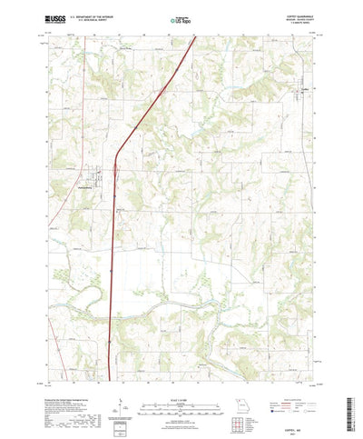 United States Geological Survey Coffey, MO (2021, 24000-Scale) digital map