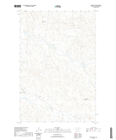 United States Geological Survey Coffin Butte, MT (2020, 24000-Scale) digital map