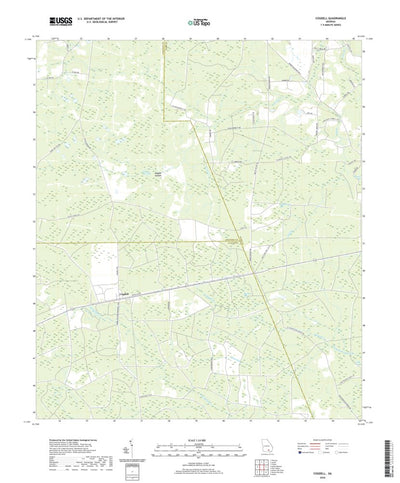 United States Geological Survey Cogdell, GA (2020, 24000-Scale) digital map