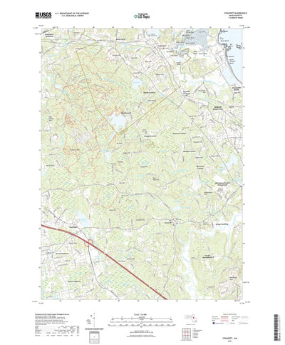 United States Geological Survey Cohasset, MA (2021, 24000-Scale) digital map
