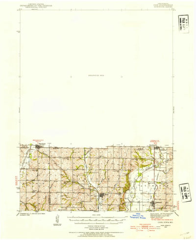 United States Geological Survey Coin, IA-MO (1940, 62500-Scale) digital map