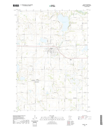 United States Geological Survey Cokato, MN (2022, 24000-Scale) digital map