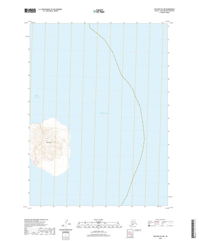 United States Geological Survey Cold Bay B-4 NE, AK (2020, 25000-Scale) digital map