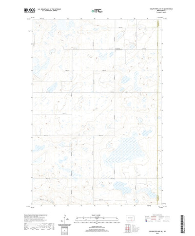 United States Geological Survey Coldwater Lake NE, ND (2020, 24000-Scale) digital map