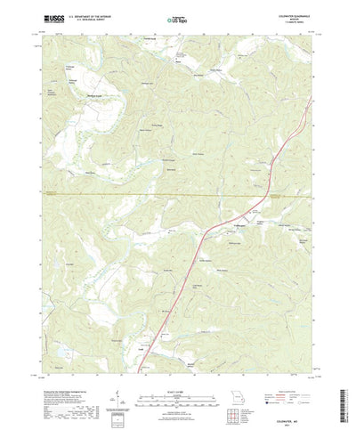 United States Geological Survey Coldwater, MO (2021, 24000-Scale) digital map