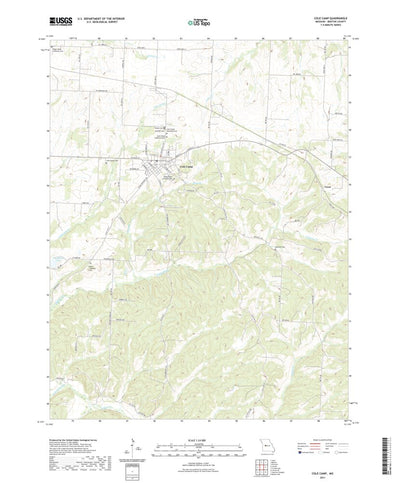 United States Geological Survey Cole Camp, MO (2021, 24000-Scale) digital map