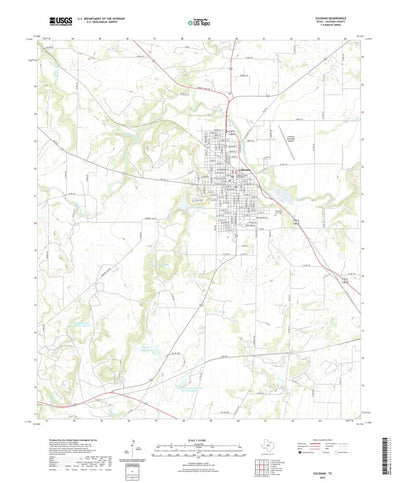 United States Geological Survey Coleman, TX (2022, 24000-Scale) digital map