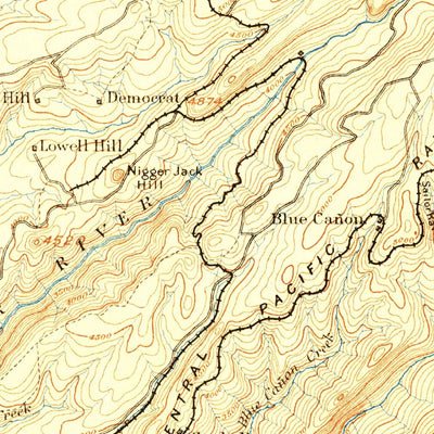 United States Geological Survey Colfax, CA (1891, 125000-Scale) digital map