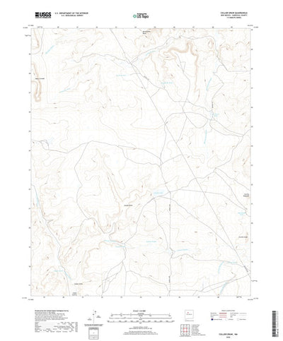 United States Geological Survey Collier Draw, NM (2020, 24000-Scale) digital map