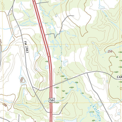 United States Geological Survey Colliers Creek, TX (2022, 24000-Scale) digital map