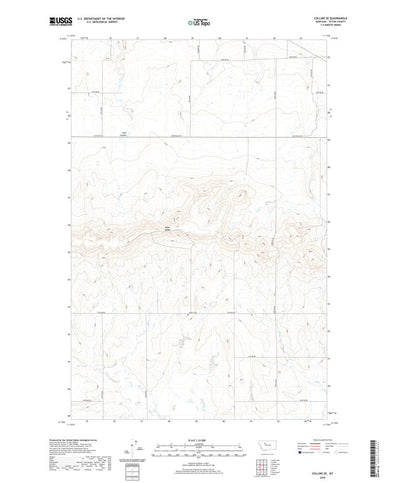 United States Geological Survey Collins SE, MT (2020, 24000-Scale) digital map