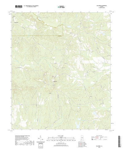 United States Geological Survey Collirene, AL (2020, 24000-Scale) digital map