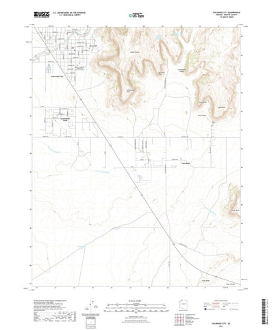 United States Geological Survey Colorado City, AZ (2021, 24000-Scale) digital map