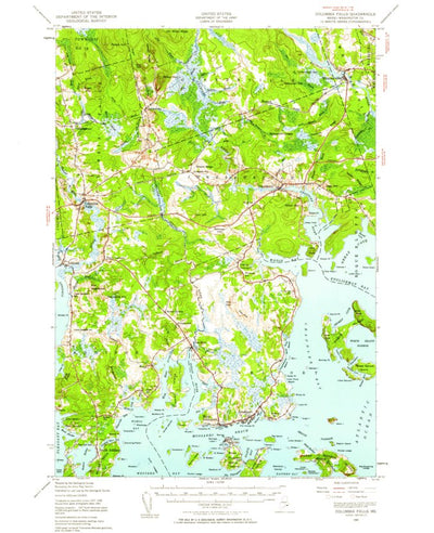 United States Geological Survey Columbia Falls, ME (1941, 62500-Scale) digital map