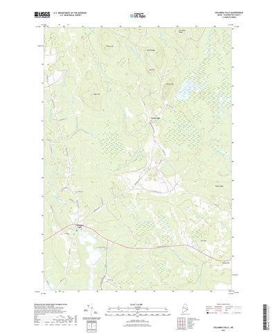 United States Geological Survey Columbia Falls, ME (2021, 24000-Scale) digital map