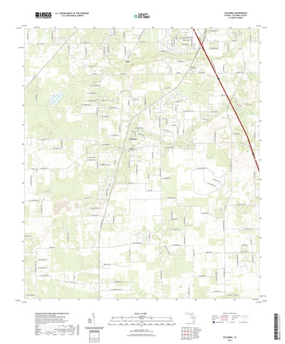 United States Geological Survey Columbia, FL (2021, 24000-Scale) digital map