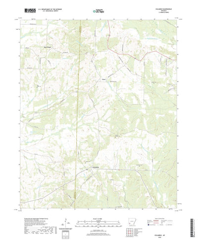 United States Geological Survey Columbus, AR (2020, 24000-Scale) digital map
