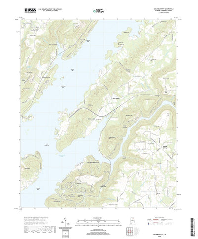 United States Geological Survey Columbus City, AL (2020, 24000-Scale) digital map