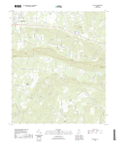 United States Geological Survey Colvin Gap, AL (2020, 24000-Scale) digital map