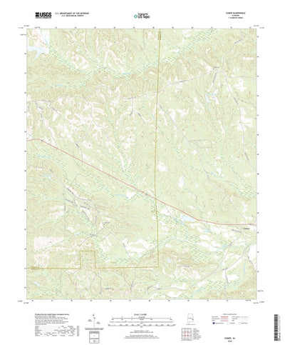 United States Geological Survey Comer, AL (2020, 24000-Scale) digital map