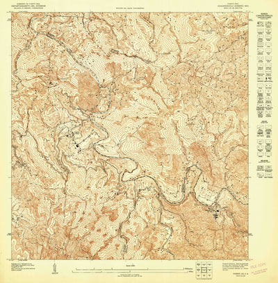 United States Geological Survey Comerio SW, PR (1947, 10000-Scale) digital map