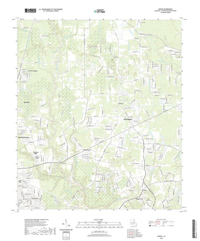 United States Geological Survey Comite, LA (2020, 24000-Scale) digital map