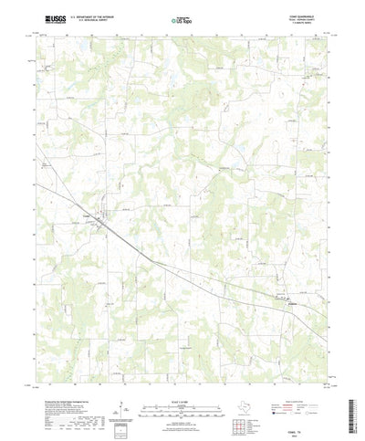 United States Geological Survey Como, TX (2022, 24000-Scale) digital map