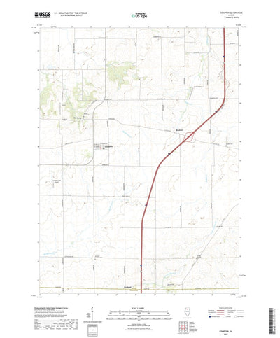 United States Geological Survey Compton, IL (2021, 24000-Scale) digital map