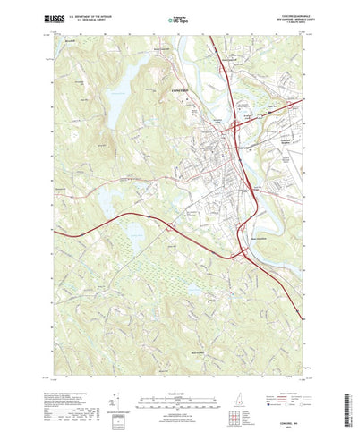United States Geological Survey Concord, NH (2021, 24000-Scale) digital map