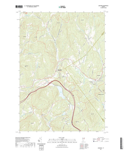 United States Geological Survey Concord, VT (2021, 24000-Scale) digital map