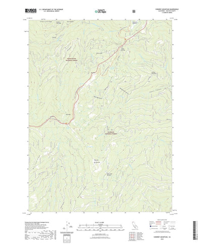 United States Geological Survey Condrey Mountain, CA (2022, 24000-Scale) digital map
