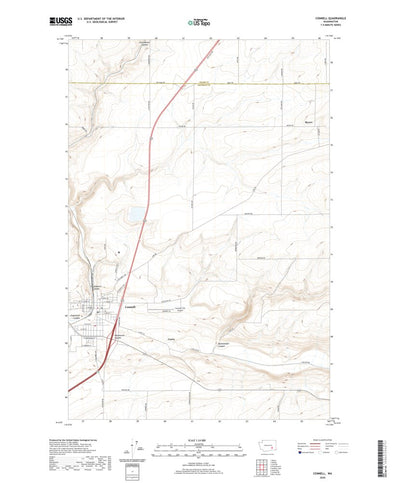 United States Geological Survey Connell, WA (2020, 24000-Scale) digital map
