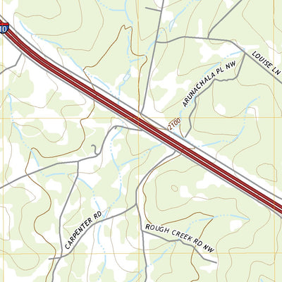 United States Geological Survey Contrary Creek, TX (2022, 24000-Scale) digital map