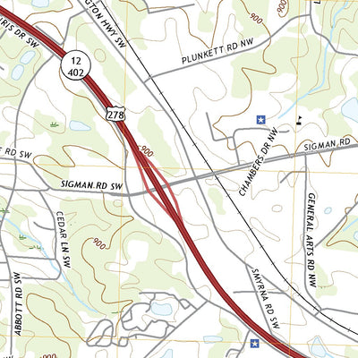 United States Geological Survey Conyers, GA (2020, 24000-Scale) digital map