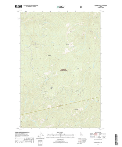 United States Geological Survey Cook Mountain, ID (2020, 24000-Scale) digital map